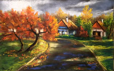 Velem, 30x50, pasztell